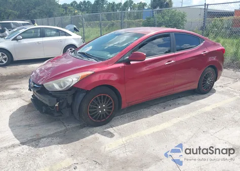 2013 Hyundai Elantra Gls z USA, uszkodzony, nr VIN 5NPDH4AE6DH187023